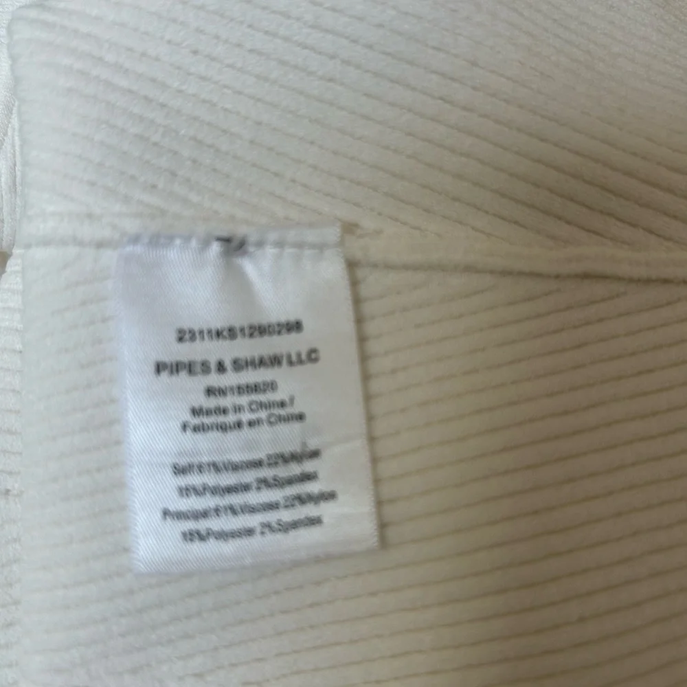 Veronica Beard White Ribbed Halter Tank Top - Picture 6 of 6